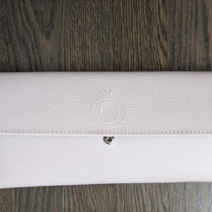 Pandora Leather Jewelry Organizer Storage Case Travel Pink Velvet Lined Clutch